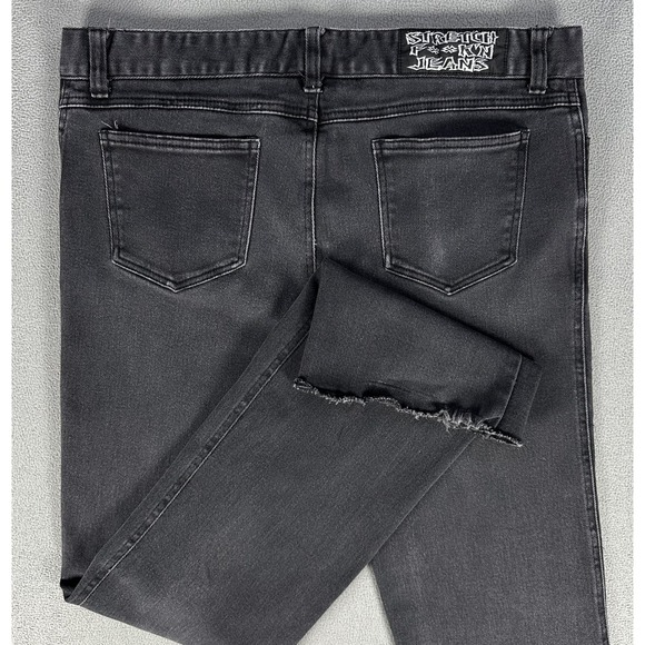 Lip Service Other - Lip Service Jeans Mens 36x34 Black Faded Distressed Stretch Jeans Punk Rock Goth